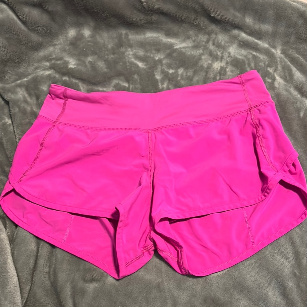 Lululemon Athletica Pink Athletic Shorts Lightweight Moisture-Wicking